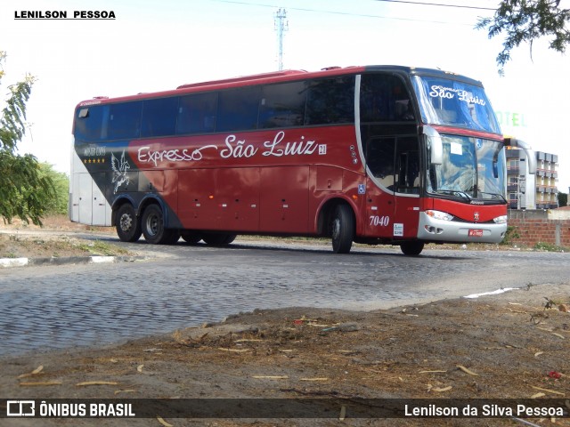 Expresso São Luiz 7040 na cidade de Caruaru, Pernambuco, Brasil, por Lenilson da Silva Pessoa. ID da foto: 6798573.