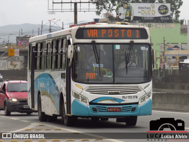 Auto Viação Vera Cruz - Belford Roxo RJ 112.178 na cidade de Nova Iguaçu, Rio de Janeiro, Brasil, por Lucas Alvim. Número da foto: #6799778.