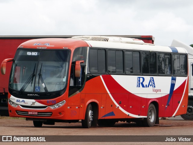 R.A. Viagens 8700 na cidade de Peritoró, Maranhão, Brasil, por João Victor. Número da foto: #6799254.