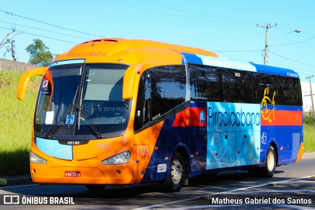 Viação Piracicabana 1732 na cidade de Campinas, São Paulo, Brasil, por Matheus Gabriel dos Santos. ID da foto: 6799694.