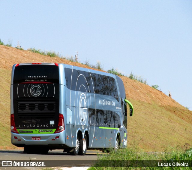 Viação Garcia 8672 na cidade de Mauá da Serra, Paraná, Brasil, por Lucas Oliveira . Número da foto: #6799649.