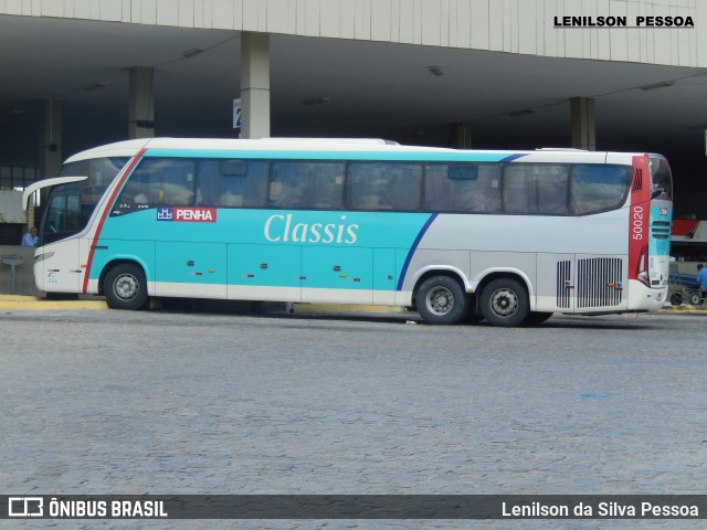 Empresa de Ônibus Nossa Senhora da Penha 50020 na cidade de Caruaru, Pernambuco, Brasil, por Lenilson da Silva Pessoa. ID da foto: 6800699.