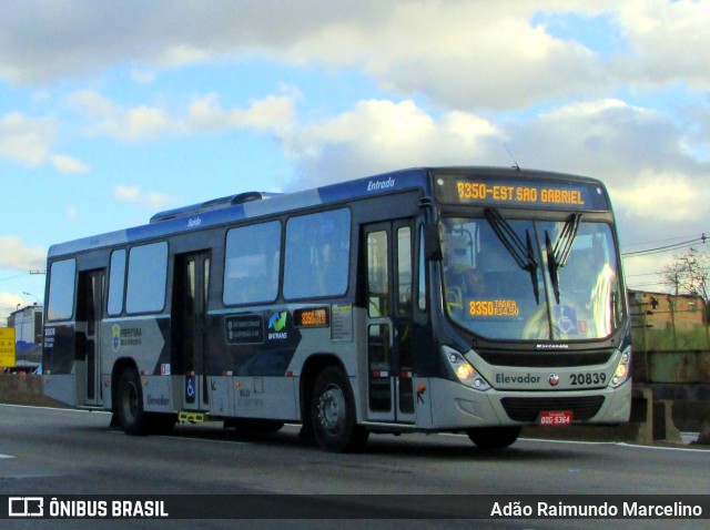 SM Transportes 20839 na cidade de Belo Horizonte, Minas Gerais, Brasil, por Adão Raimundo Marcelino. Número da foto: #6801260.