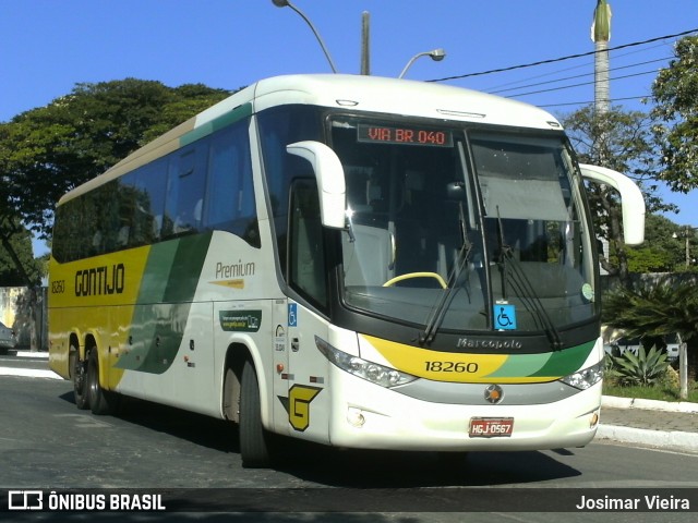 Empresa Gontijo de Transportes 18260 na cidade de Curvelo, Minas Gerais, Brasil, por Josimar Vieira. ID da foto: 6800919.