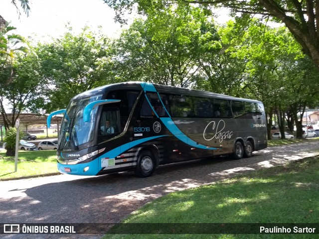 Empresa de Ônibus Nossa Senhora da Penha 53018 na cidade de Joinville, Santa Catarina, Brasil, por Paulinho Sartor. Número da foto: #6800193.