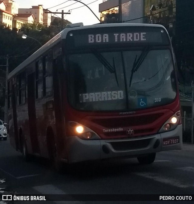 Viação Dedo de Deus 310 na cidade de Teresópolis, Rio de Janeiro, Brasil, por PEDRO COUTO. ID da foto: 6803192.