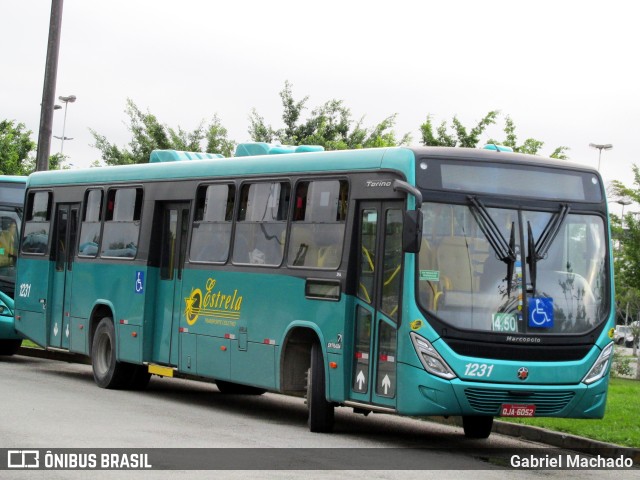 Transporte Coletivo Estrela 1231 na cidade de Florianópolis, Santa Catarina, Brasil, por Gabriel Machado. ID da foto: 6802658.