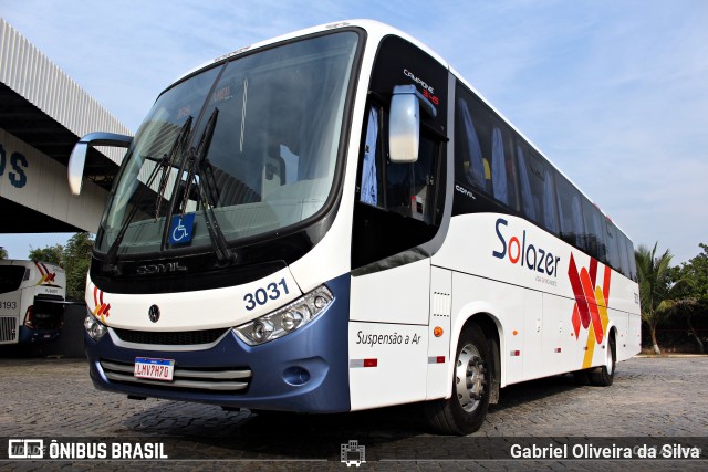 Solazer Transportes e Turismo 3031 na cidade de Belford Roxo, Rio de Janeiro, Brasil, por Gabriel Oliveira da Silva. Número da foto: #6802205.