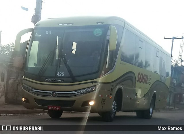 SOGIL - Sociedade de Ônibus Gigante Ltda. 425 na cidade de Alvorada, Rio Grande do Sul, Brasil, por Max Ramos. ID da foto: 6802287.