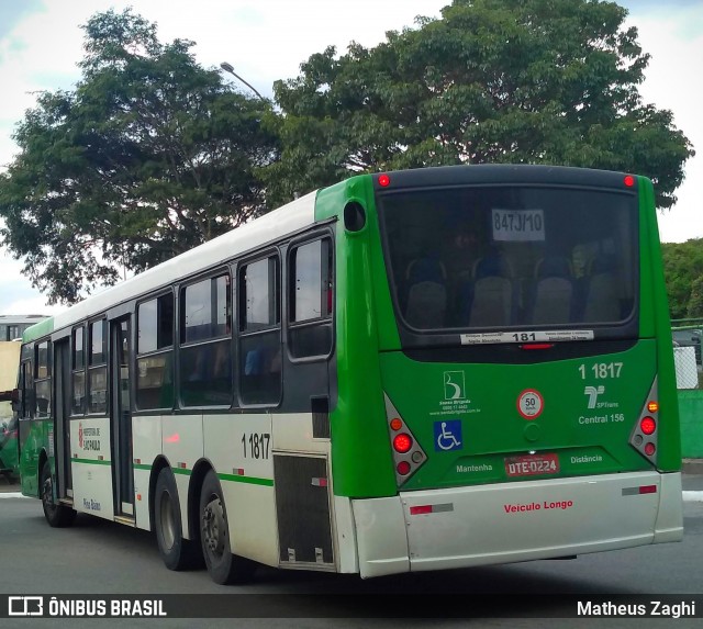 Viação Santa Brígida 1 1817 na cidade de São Paulo, São Paulo, Brasil, por Matheus Zaghi. ID da foto: 6803249.