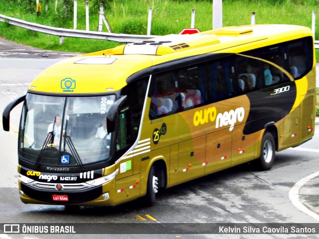 Ouro Negro Transportes e Turismo 3900 na cidade de Aparecida, São Paulo, Brasil, por Kelvin Silva Caovila Santos. ID da foto: 6802963.