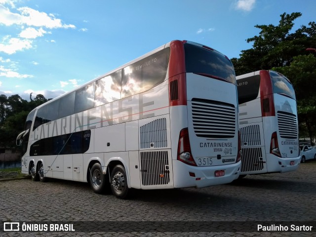 Auto Viação Catarinense 3515 na cidade de Joinville, Santa Catarina, Brasil, por Paulinho Sartor. Número da foto: #6803032.