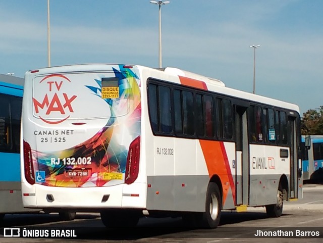 Evanil Transportes e Turismo RJ 132.002 na cidade de Rio de Janeiro, Rio de Janeiro, Brasil, por Jhonathan Barros. ID da foto: 6802184.