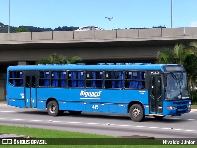 Biguaçu Transportes Coletivos Administração e Participação 415 na cidade de Florianópolis, Santa Catarina, Brasil, por Nivaldo Júnior. ID da foto: 6806892.