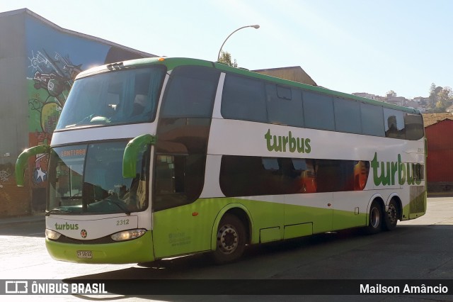 TurBus 2312 na cidade de Valparaíso, Valparaíso, Valparaíso, Chile, por Mailson Amâncio. ID da foto: 6805503.