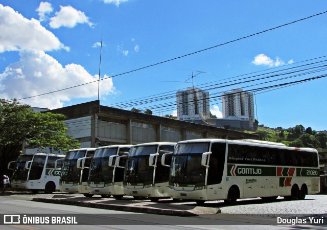 Empresa Gontijo de Transportes 21020 na cidade de Belo Horizonte, Minas Gerais, Brasil, por Douglas Yuri. ID da foto: 6805480.