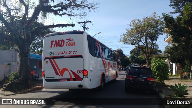 FMD Transportes e Turismo 08 na cidade de Porto Alegre, Rio Grande do Sul, Brasil, por Davi Borba. ID da foto: 6805963.