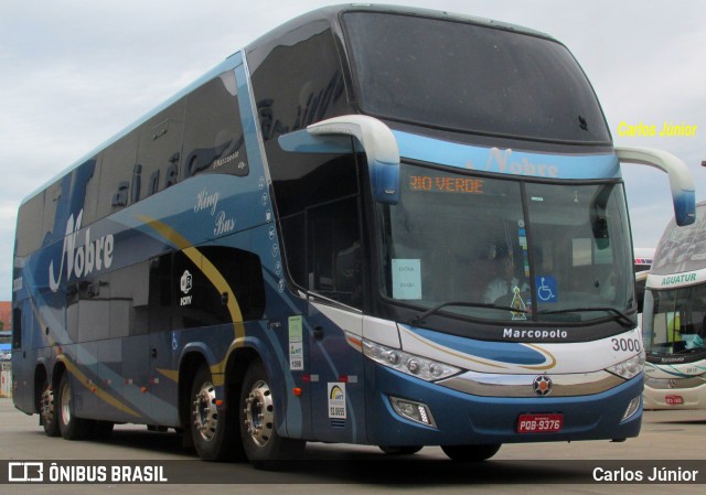 Nobre Transporte Turismo 3000 na cidade de Goiânia, Goiás, Brasil, por Carlos Júnior. ID da foto: 6805157.