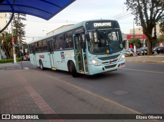 SOGIL - Sociedade de Ônibus Gigante Ltda. 5155 na cidade de Gravataí, Rio Grande do Sul, Brasil, por Elizeu Oliveira. Número da foto: #6804737.