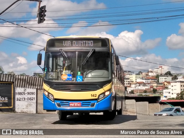 Trancid - Transporte Cidade de Divinópolis 142 na cidade de Divinópolis, Minas Gerais, Brasil, por Marcos Paulo de Souza Alves. Número da foto: #6804312.