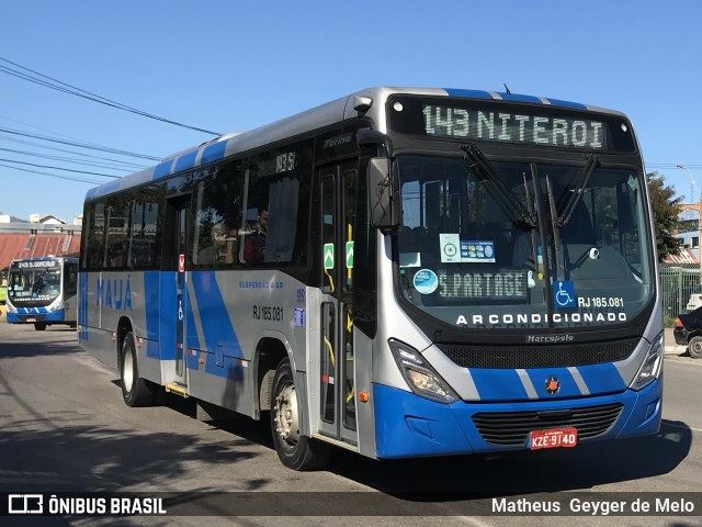 Viação Mauá RJ 185.081 na cidade de Niterói, Rio de Janeiro, Brasil, por Matheus  Geyger de Melo. ID da foto: 6805425.