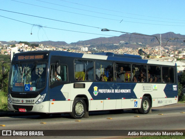 SM Transportes 20837 na cidade de Belo Horizonte, Minas Gerais, Brasil, por Adão Raimundo Marcelino. Número da foto: #6806275.