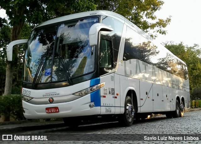 Auto Viação Catarinense 3303 na cidade de Petrópolis, Rio de Janeiro, Brasil, por Savio Luiz Neves Lisboa. ID da foto: 6807614.