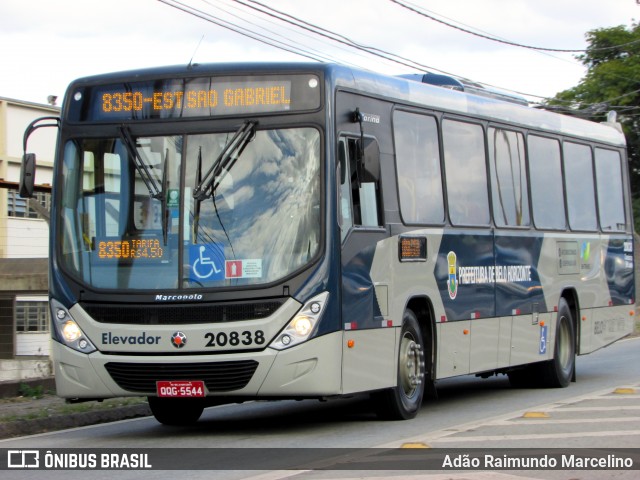 SM Transportes 20838 na cidade de Belo Horizonte, Minas Gerais, Brasil, por Adão Raimundo Marcelino. Número da foto: #6809498.