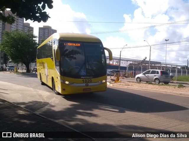 Viação Nordeste 1820 na cidade de Natal, Rio Grande do Norte, Brasil, por Alison Diego Dias da Silva. ID da foto: 6807237.