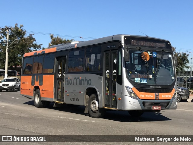 Transturismo Rio Minho RJ 166.104 na cidade de Niterói, Rio de Janeiro, Brasil, por Matheus  Geyger de Melo. Número da foto: #6808461.
