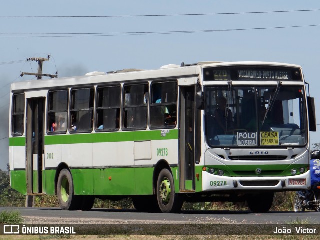 Transcol Transportes Coletivos 09278 na cidade de Teresina, Piauí, Brasil, por João Victor. ID da foto: 6809141.