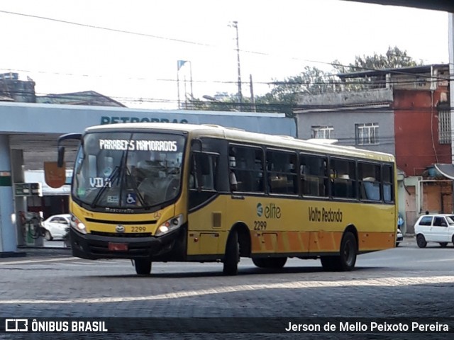 Viação Elite 2299 na cidade de Volta Redonda, Rio de Janeiro, Brasil, por Jerson de Mello Peixoto Pereira. ID da foto: 6807496.