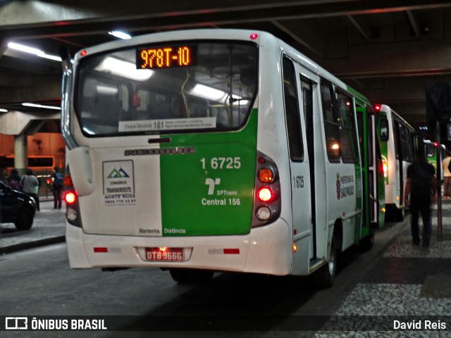 Transcooper > Norte Buss 1 6725 na cidade de São Paulo, São Paulo, Brasil, por David Reis. ID da foto: 6807572.