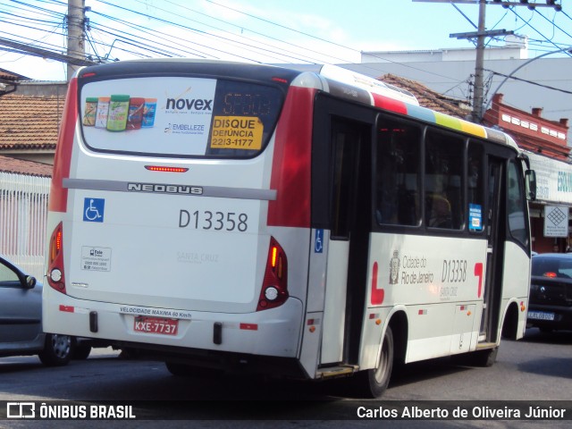 Transportes Barra D13358 na cidade de Rio de Janeiro, Rio de Janeiro, Brasil, por Carlos Alberto de Oliveira Júnior. ID da foto: 6810102.