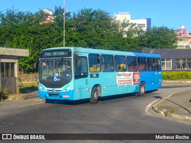 Viação Belo Monte Transportes Coletivos 97087 na cidade de Contagem, Minas Gerais, Brasil, por Matheus Rocha. Número da foto: #6811892.