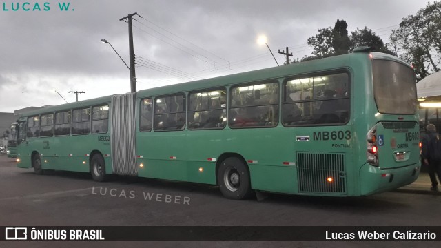 Auto Viação Mercês MB603 na cidade de Curitiba, Paraná, Brasil, por Lucas Weber Calizario. Número da foto: #6810531.