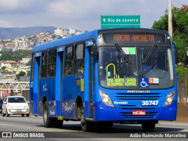 Via BH Coletivos 30747 na cidade de Belo Horizonte, Minas Gerais, Brasil, por Adão Raimundo Marcelino. ID da foto: 6812725.