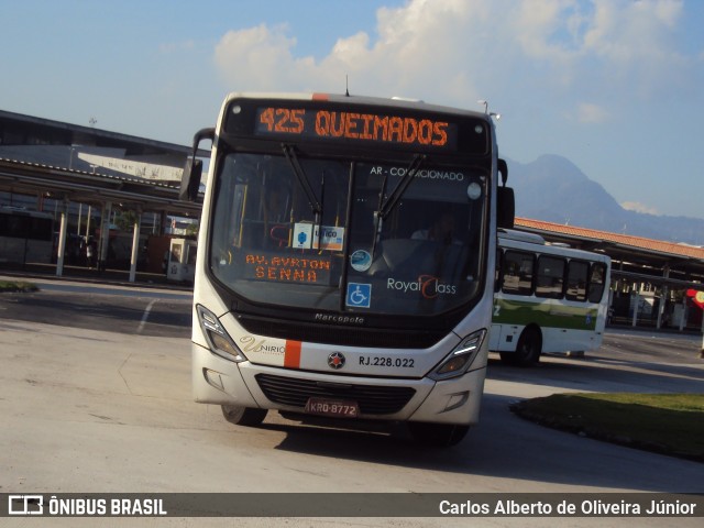 UniRio Transportes RJ 228.022 na cidade de Rio de Janeiro, Rio de Janeiro, Brasil, por Carlos Alberto de Oliveira Júnior. ID da foto: 6810186.