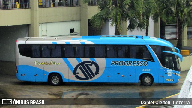 Auto Viação Progresso 6032 na cidade de Recife, Pernambuco, Brasil, por Daniel Cleiton  Bezerra. ID da foto: 6812406.