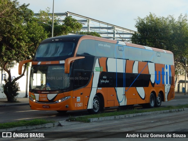 UTIL - União Transporte Interestadual de Luxo 11501 na cidade de Rio de Janeiro, Rio de Janeiro, Brasil, por André Luiz Gomes de Souza. ID da foto: 6812182.