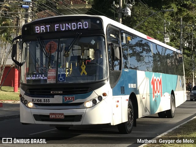 Auto Viação 1001 RJ 108.555 na cidade de Niterói, Rio de Janeiro, Brasil, por Matheus  Geyger de Melo. ID da foto: 6811991.