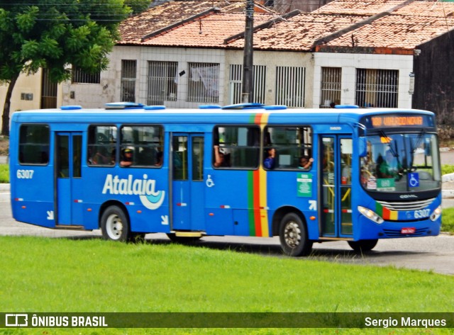 Viação Atalaia Transportes 6307 na cidade de Aracaju, Sergipe, Brasil, por Sergio Marques . ID da foto: 6811894.