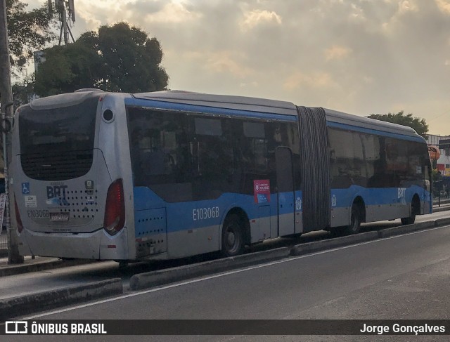 Transportes Paranapuan E10306B na cidade de Rio de Janeiro, Rio de Janeiro, Brasil, por Jorge Gonçalves. ID da foto: 6810633.