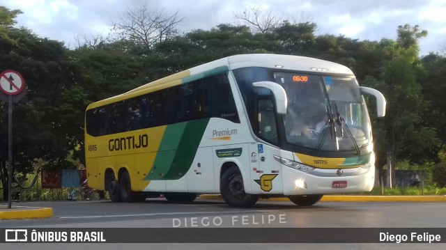 Empresa Gontijo de Transportes 18115 na cidade de Formiga, Minas Gerais, Brasil, por Diego Felipe. Número da foto: #6811397.