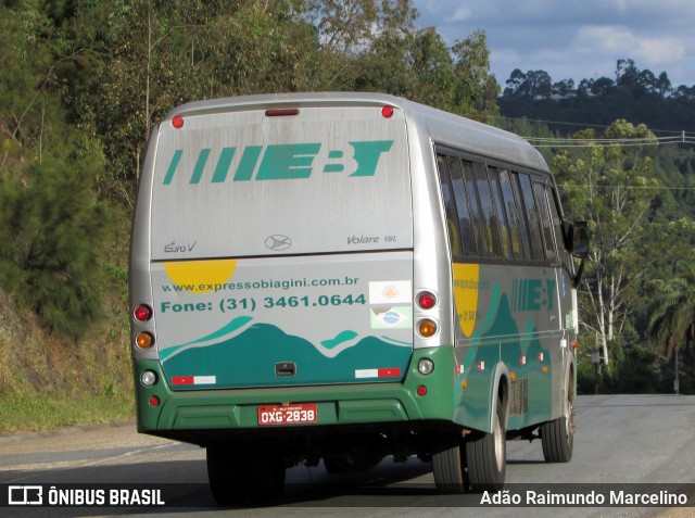 EBT - Expresso Biagini Transportes 2838 na cidade de Belo Horizonte, Minas Gerais, Brasil, por Adão Raimundo Marcelino. Número da foto: #6815146.