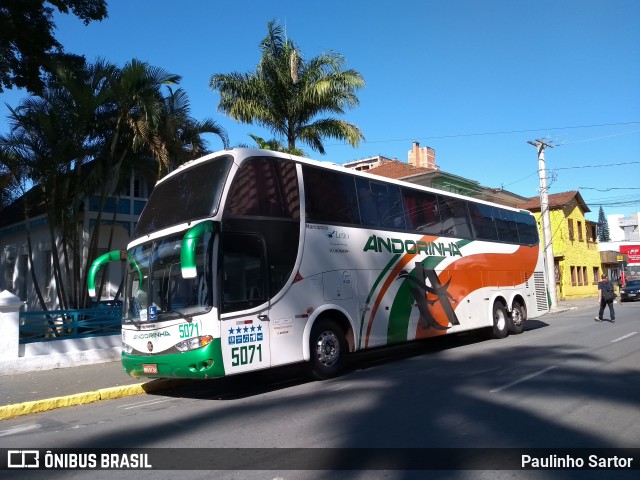 Empresa de Transportes Andorinha 5071 na cidade de Joinville, Santa Catarina, Brasil, por Paulinho Sartor. ID da foto: 6814564.