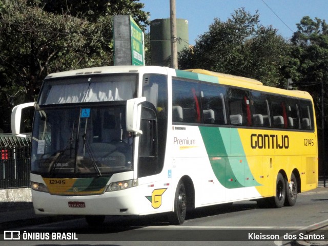 Empresa Gontijo de Transportes 12145 na cidade de Belo Horizonte, Minas Gerais, Brasil, por Kleisson  dos Santos. ID da foto: 6815483.