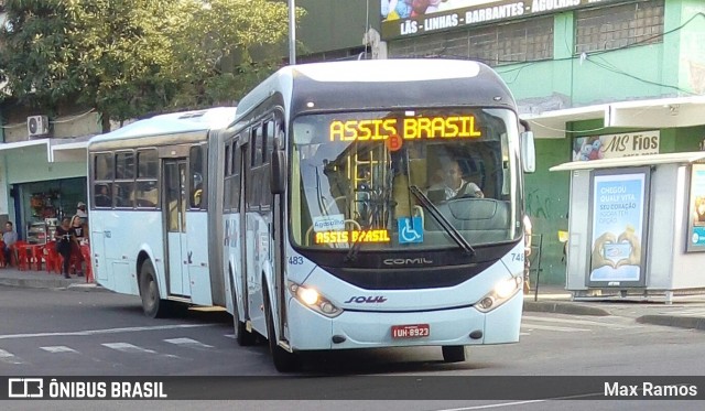 SOUL - Sociedade de Ônibus União Ltda. 7483 na cidade de Porto Alegre, Rio Grande do Sul, Brasil, por Max Ramos. Número da foto: #6815305.