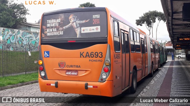 Viação Tamandaré KA693 na cidade de Curitiba, Paraná, Brasil, por Lucas Weber Calizario. Número da foto: #6814557.