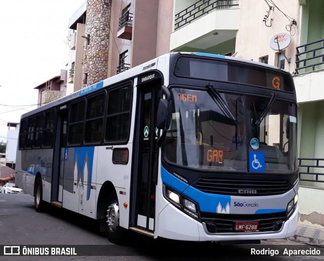 Viação Galo Branco 5.024 na cidade de Conselheiro Lafaiete, Minas Gerais, Brasil, por Rodrigo  Aparecido. ID da foto: 6814790.